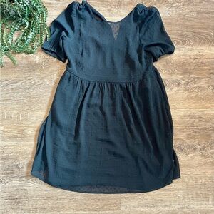 American Eagle Outfitters Black Textured Dress